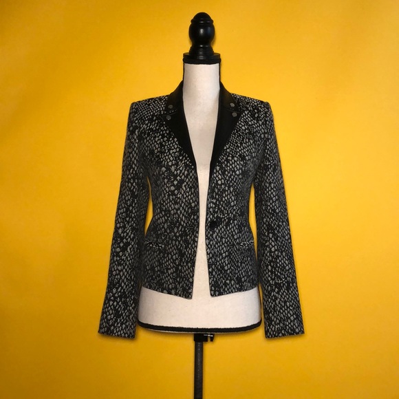 The Kooples blazer with lambskin w/two pockets - Picture 2 of 13